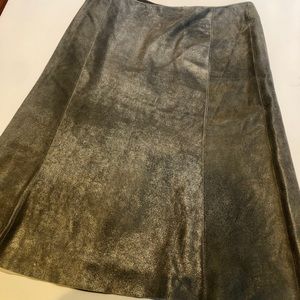 🖤ROZAE NICHOLS LUXURY SUEDE/SILK MIDI SKIRT🖤